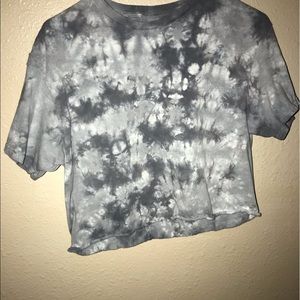 tie dye crop top